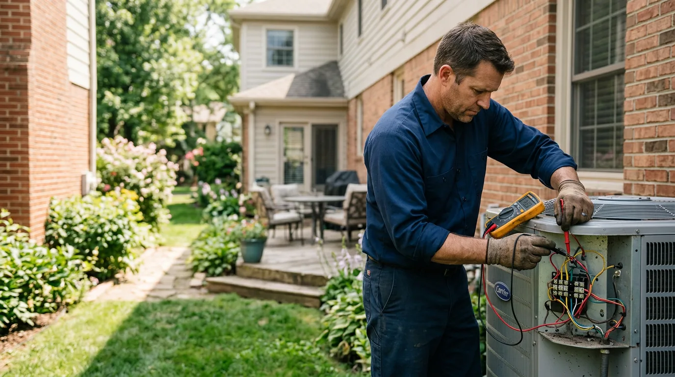 HVAC technician working near Gilbert, MN